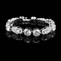 28.05 Ct Round Lab Grown Diamond 14K Gold Bracelet