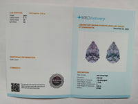 3.81 Carats Lab Grown Diamond 14K Gold Earrings