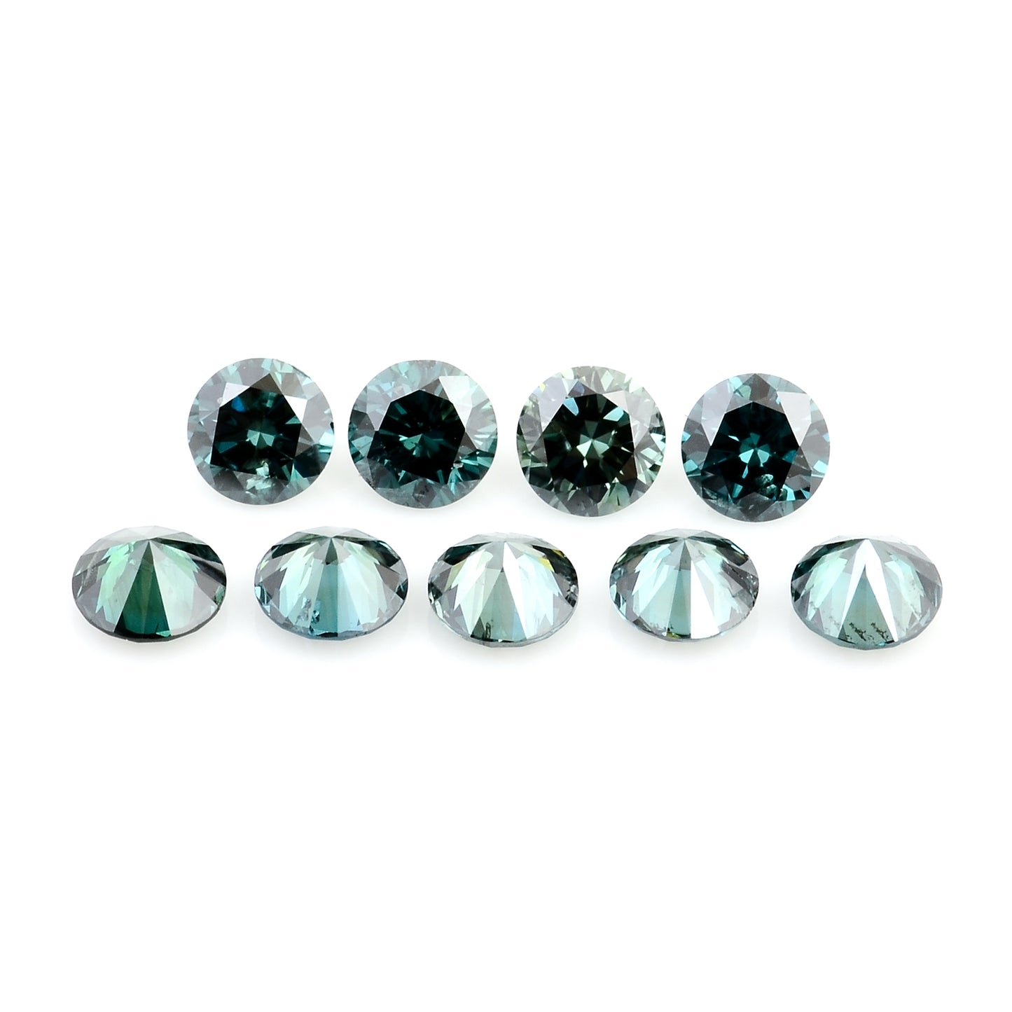 0.74 Blue Diamond Round Loose Gemstone