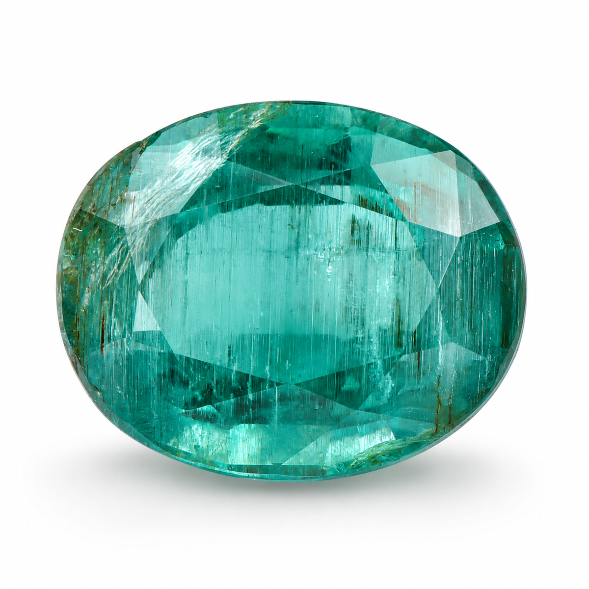 2.72 Natural Beryl Emerald Oval Mixed Cut Gemstone
