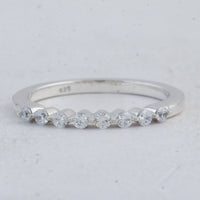 0.49 Ct Round Cubic Zirconia 925 Sterling Silver Ring