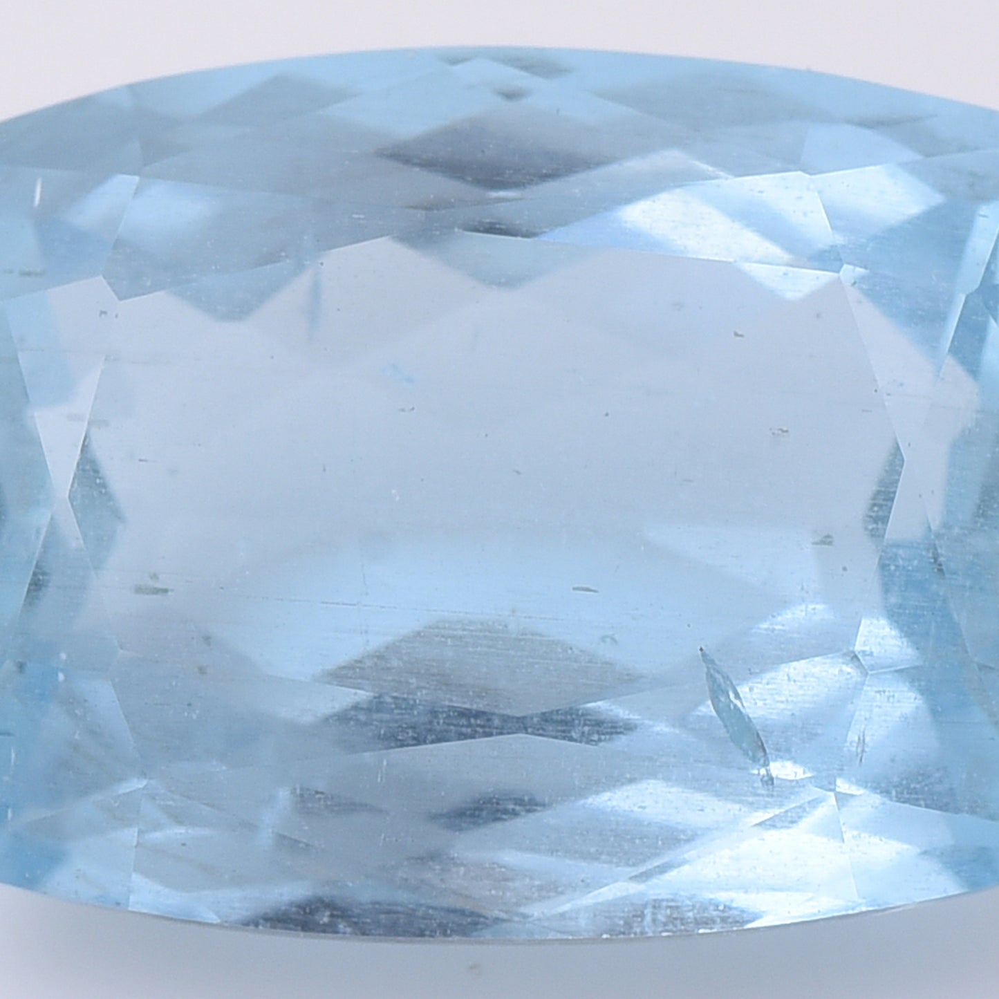 6.55 Natural Beryl Aquamarine Rectangular Cushion Mixed Cut Gemstone