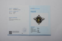 2.84 Ct Oval Mixed Cut Natural Bi Coloured Sapphire 14K Gold Ring