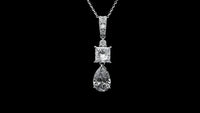 3.03 Carats Lab Grown Diamond 14K Gold Pendant
