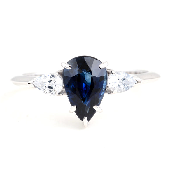 1.97 Carats Sapphire 14K Gold Ring
