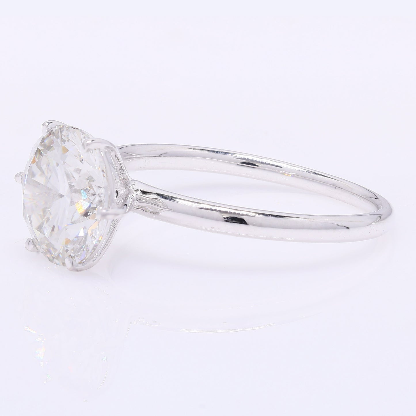 2.75 Carats Lab Grown Diamond 14K Gold Ring