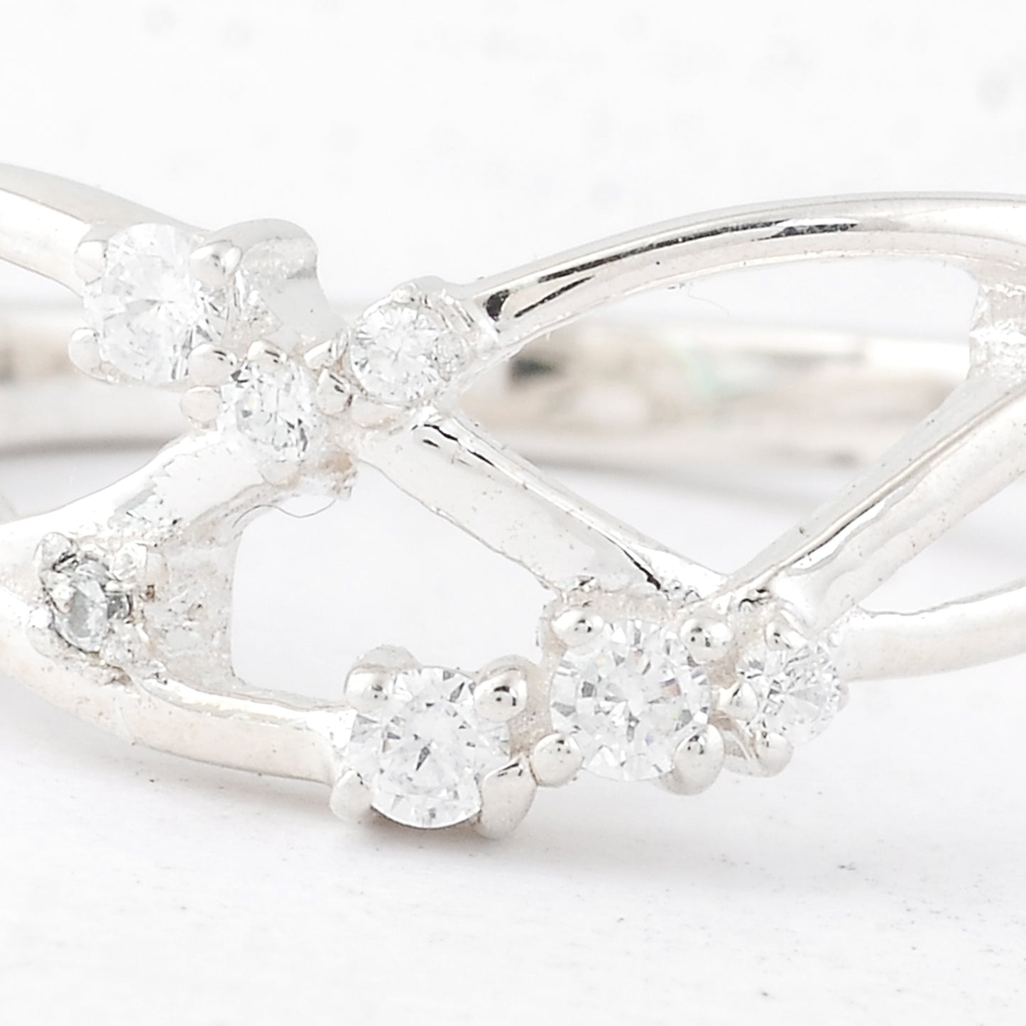 0.31 Ct Round Cubic Zirconia 925 Sterling Silver Ring