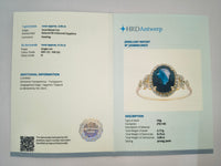 2.20 Ct Oval Natural Sapphire 14K Gold Ring