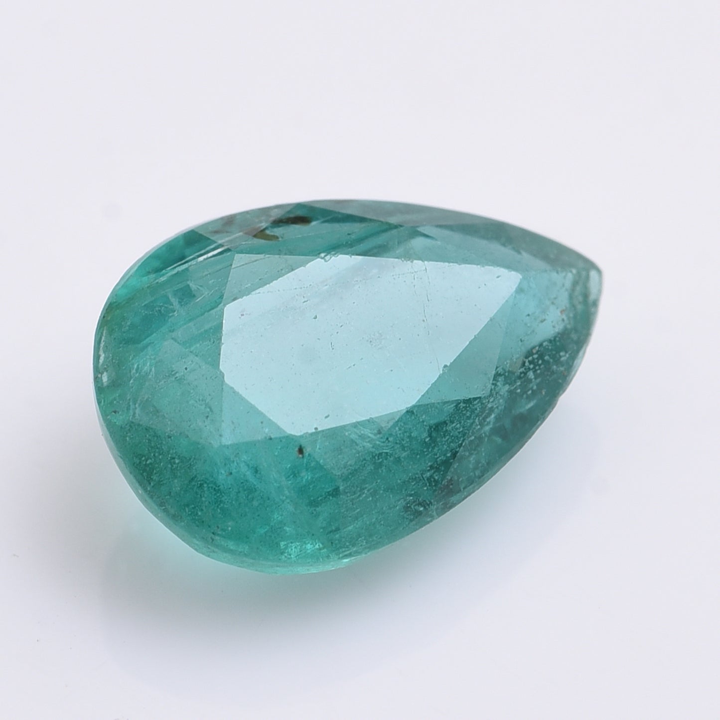 2.82 Natural Beryl Emerald Pear Mixed Cut Gemstone