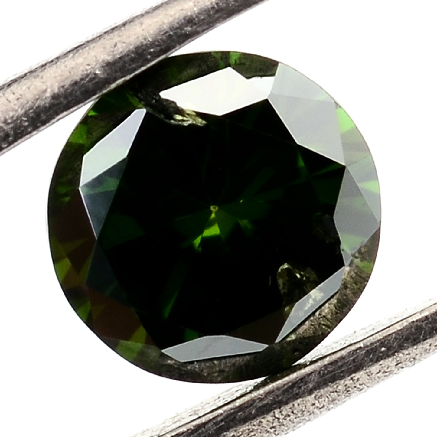 0.64 Green Diamond Round Loose Gemstone
