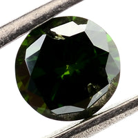 0.64 Green Diamond Round Loose Gemstone