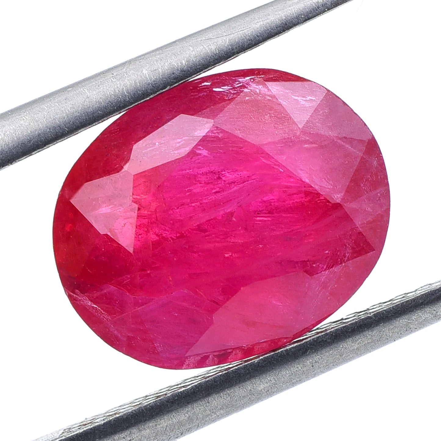 3.83 Natural Corundum Ruby Oval Mixed Cut Gemstone