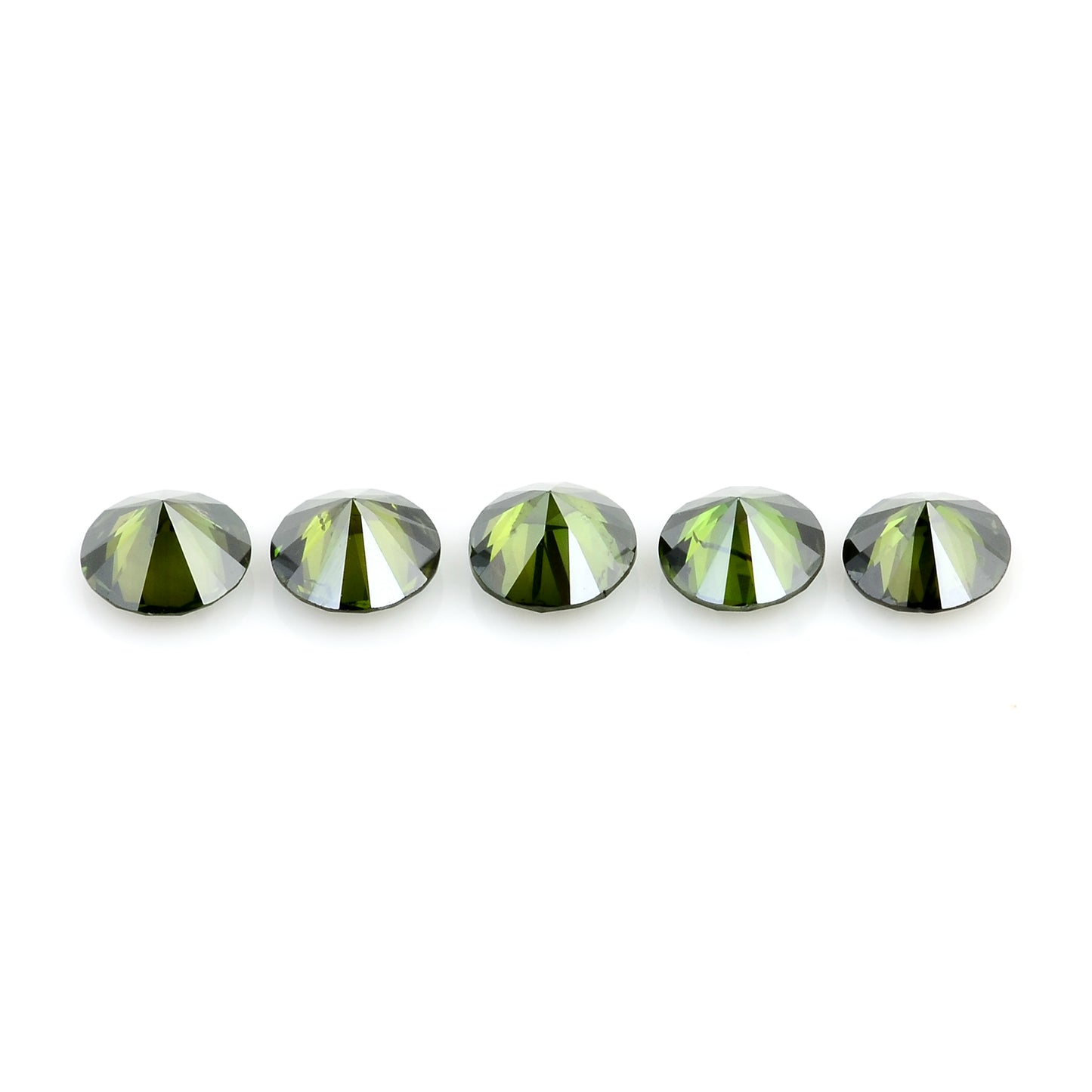 0.64 Green Diamond Round Loose Gemstone