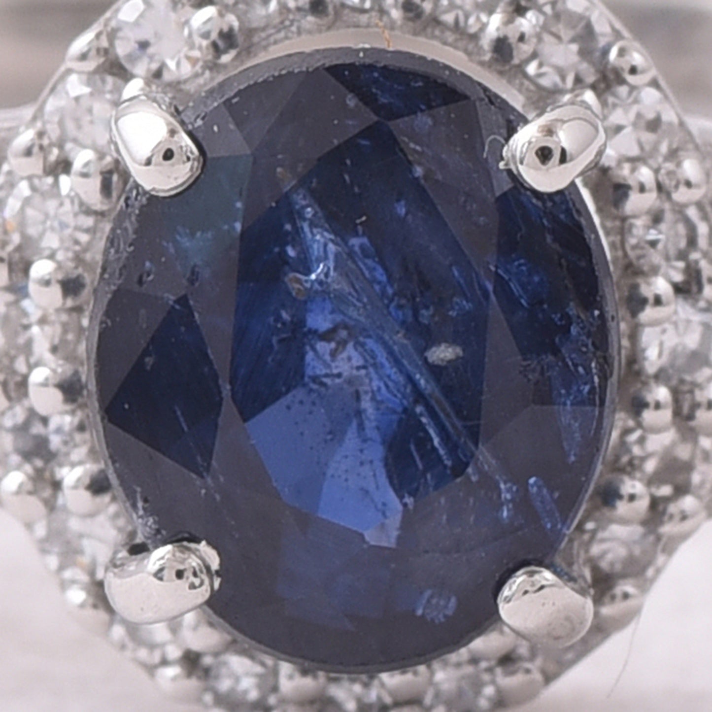 1.09 Ct Oval Mixed Cut Natural Sapphire 950 Platinum Ring