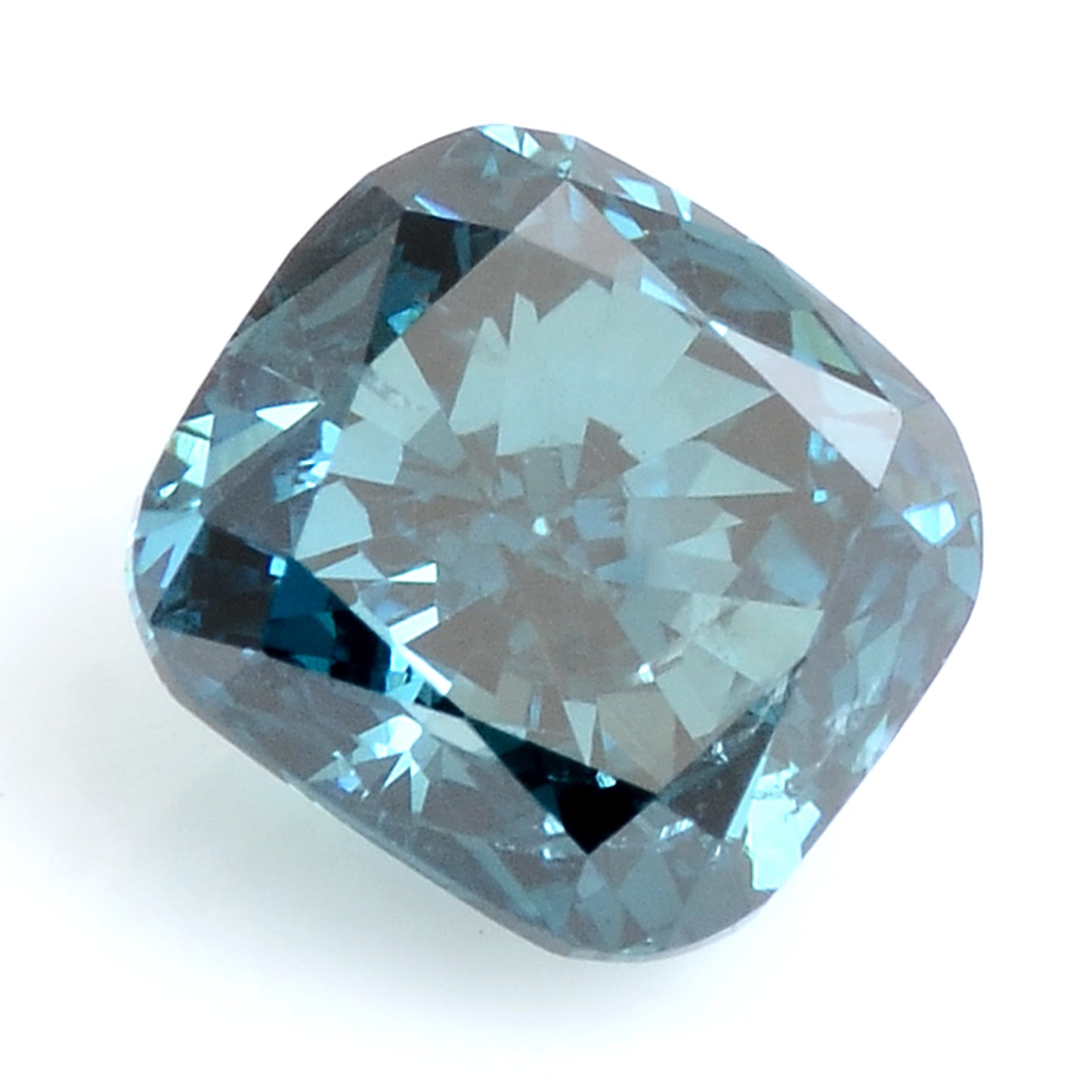 0.41 Carat Blue Diamond Cushion Loose Gemstone