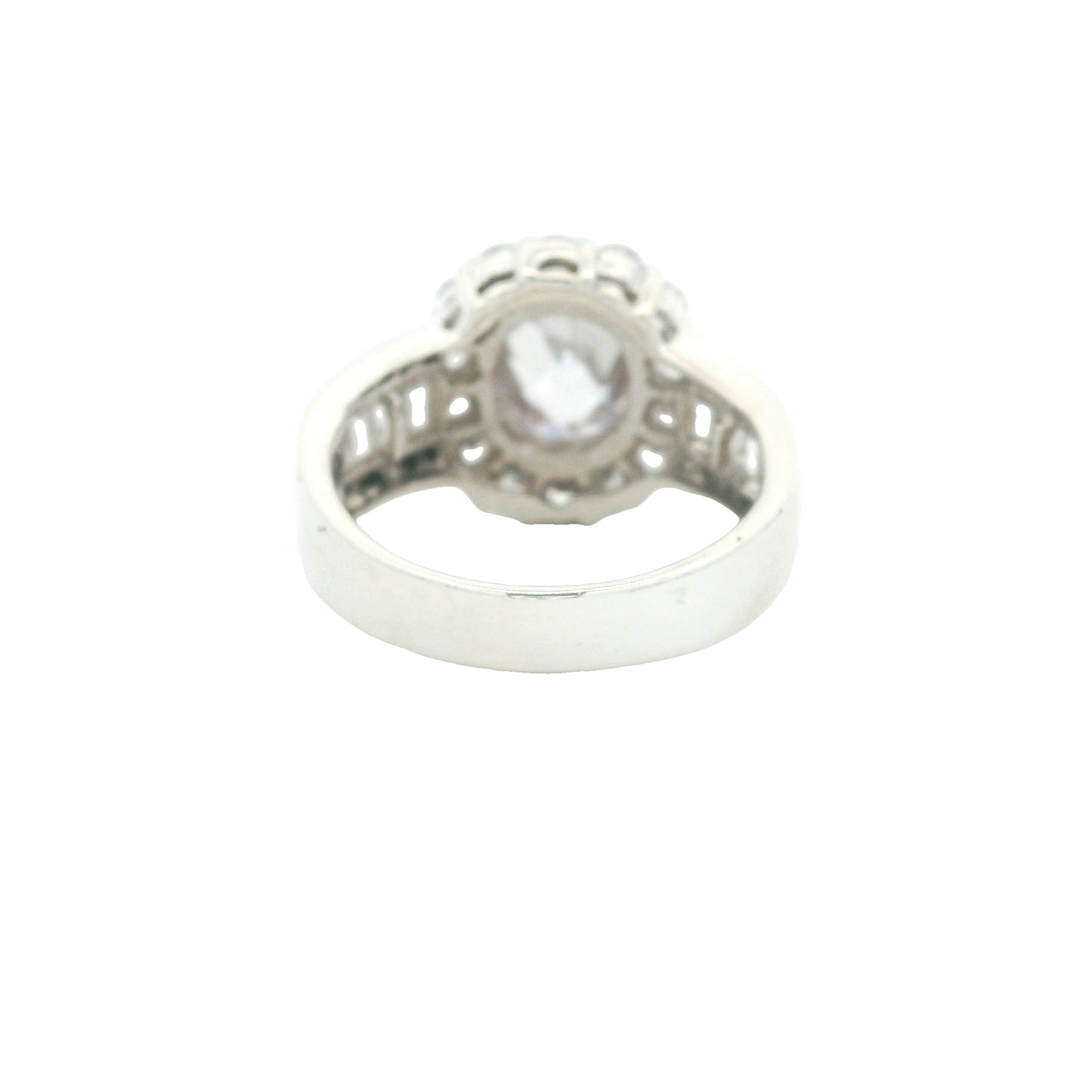 16.26 Ct Cubic Zirconia 925 Sterling Silver Ring