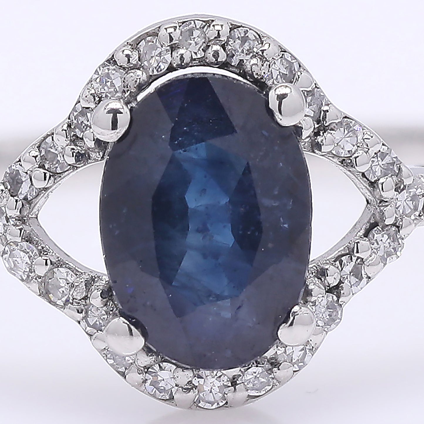 1.16 Ct Oval Mixed Cut Natural Sapphire 950 Platinum Ring