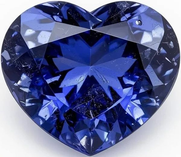 34.85 Carats Tanzanite Heart Loose Gemstone