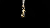 3.72 Ct Octagon Natural Sapphire 14K Gold Pendant