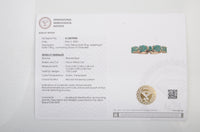 1.05 Ct Oval Mixed Cut Natural Beryl Emerald 14K Gold Ring