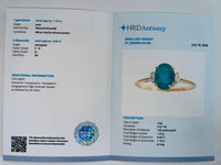 1.26 Ct Oval Natural Emerald 14K Gold Ring