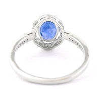 1.66 Ct Oval Mixed Cut Natural Sapphire 950 Platinum Ring