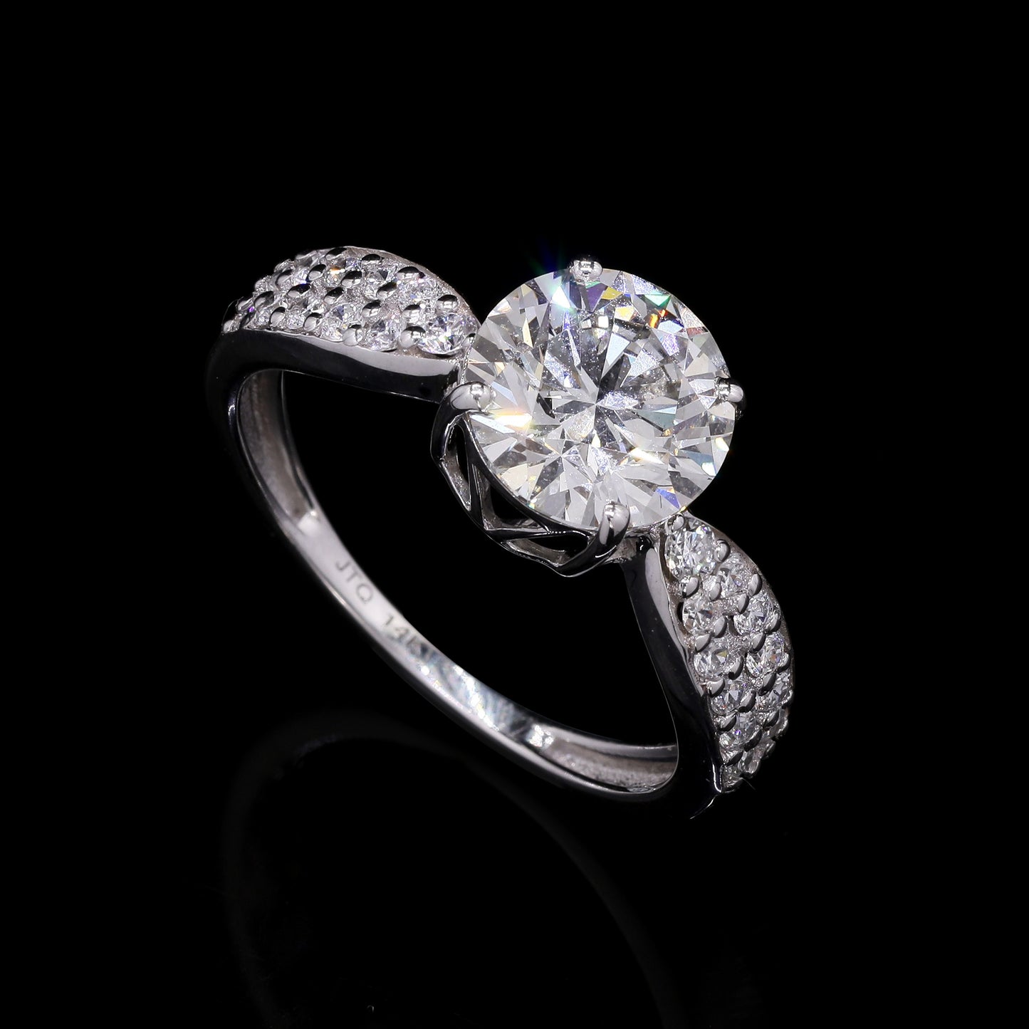 2.50 Carats Lab Grown Diamond 14K Gold Ring