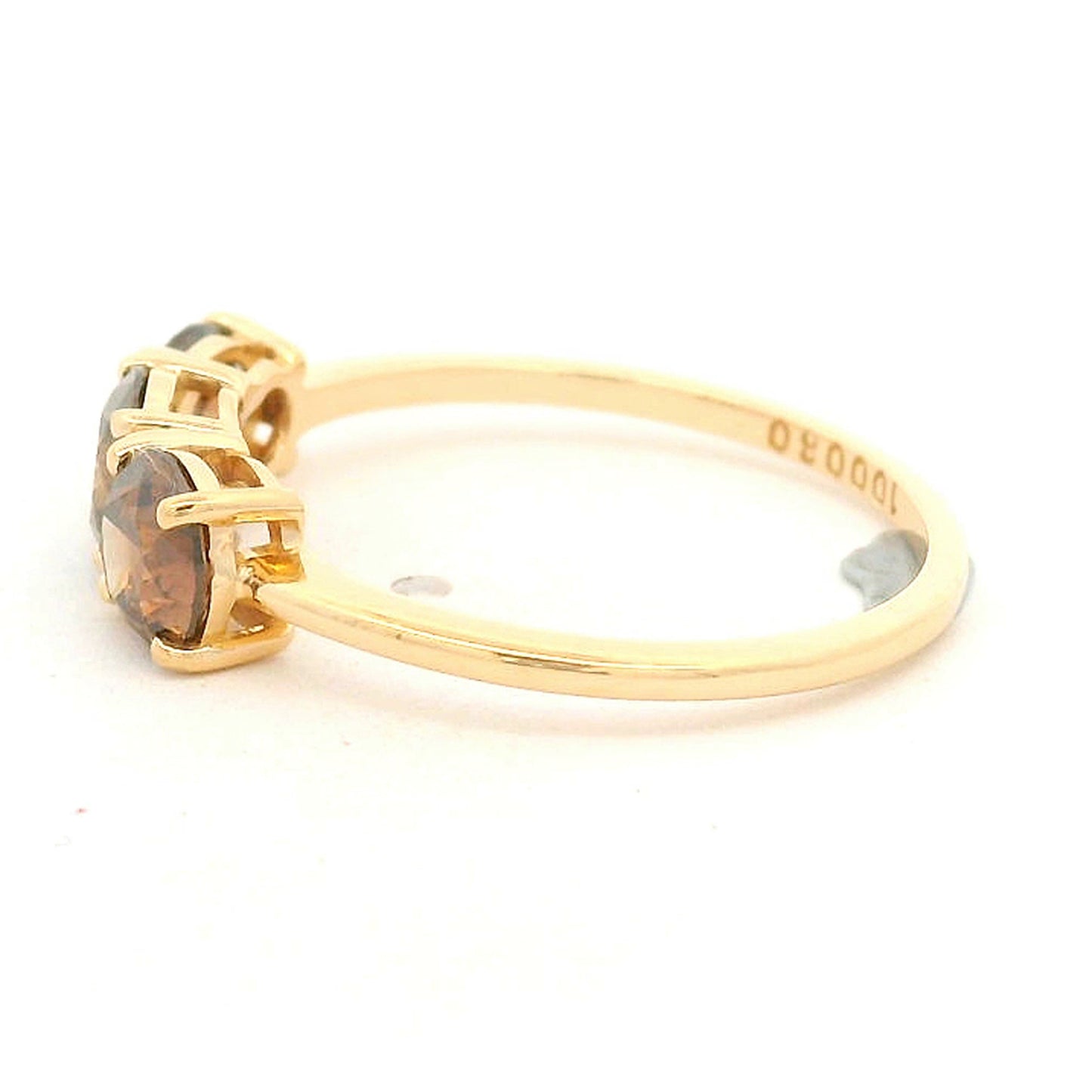 1.34 Ct Round Brown Diamond 14K Gold Ring