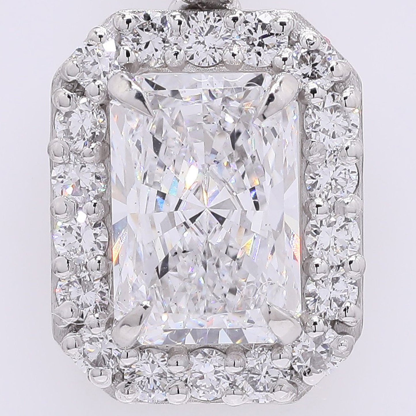 2.50 Carats Lab Grown Diamond 950 Platinum Pendant