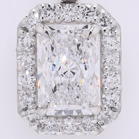 2.50 Carats Lab Grown Diamond 950 Platinum Pendant