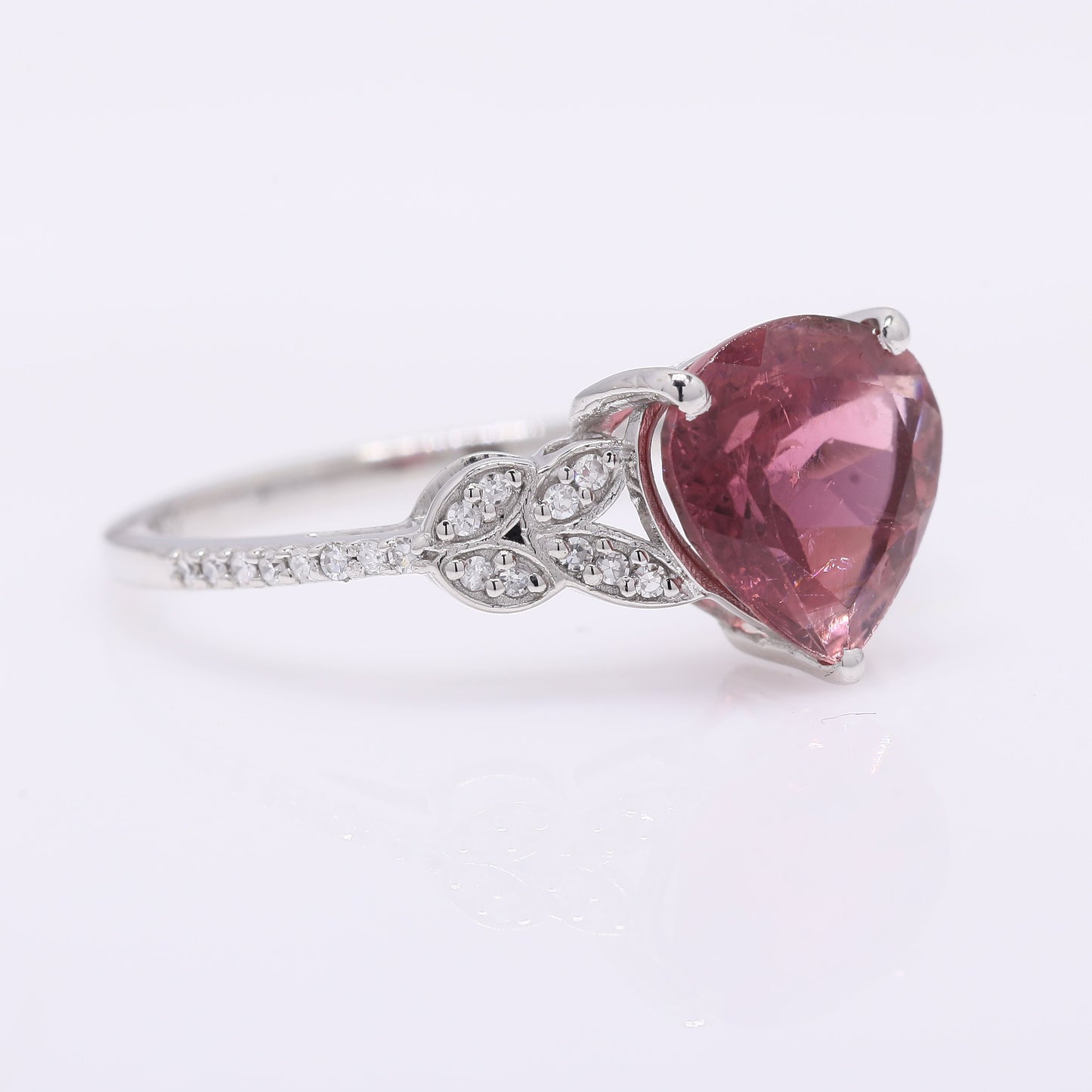 2.34 Ct Pear Mixed Cut Natural Tourmaline 950 Platinum Ring