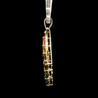 2.54 Ct Oval Tourmaline 14K Gold Pendant