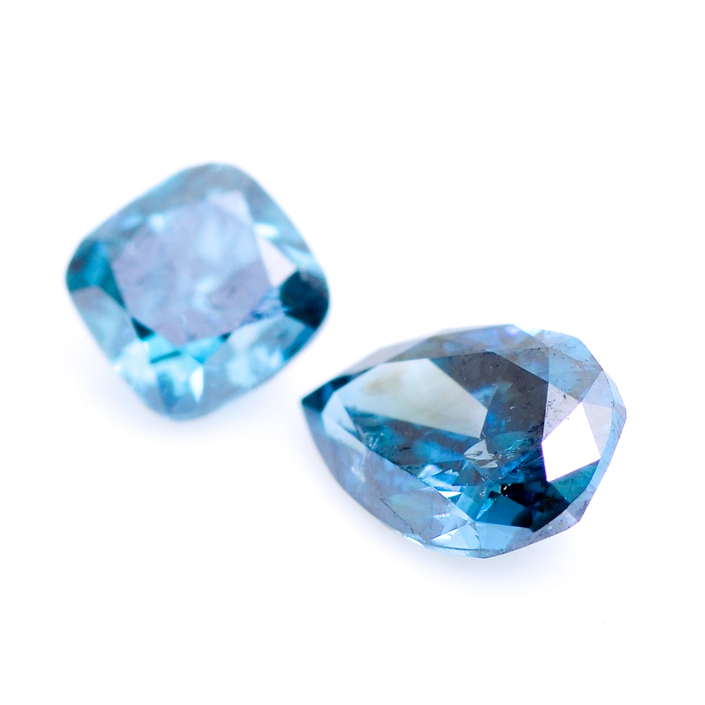 0.7 Blue Diamond Cushion, Pear Loose Diamond