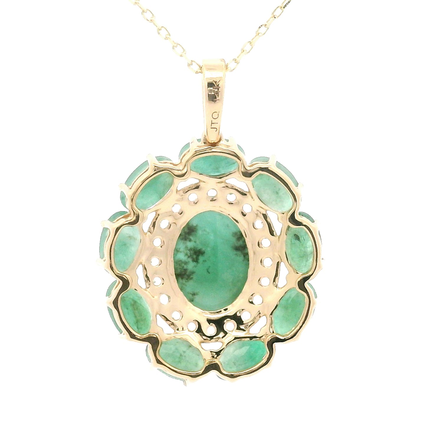 4.20 Ct Emerald 14K Gold Pendant