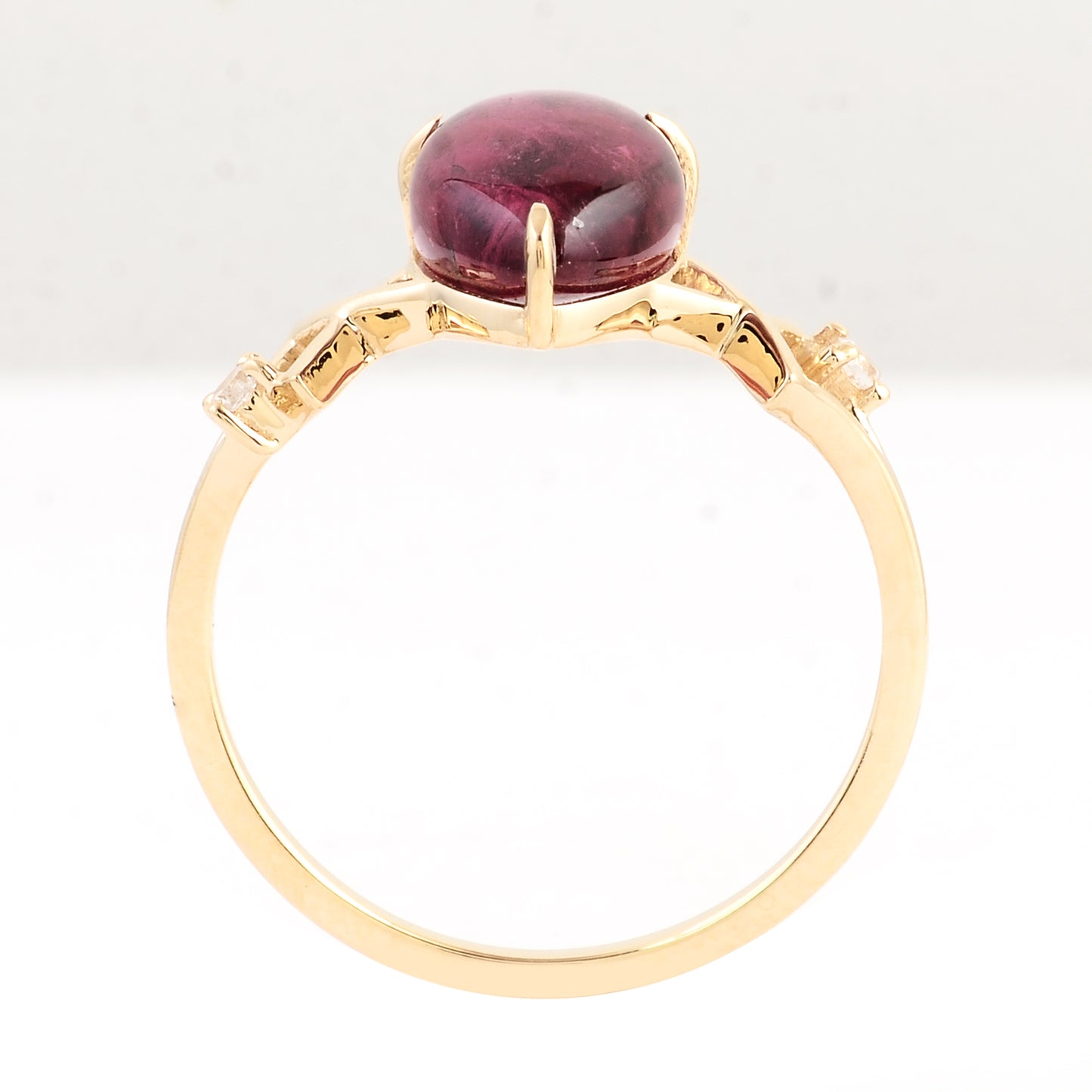 3.14 Ct Pear Tourmaline 14K Gold Ring
