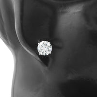 3.41 Carats Lab Grown Diamond 14K Gold Earrings