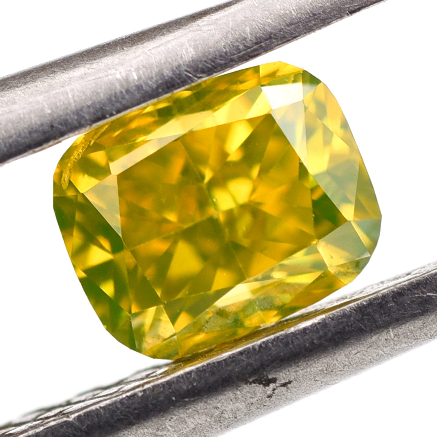 0.41 Yellow Diamond Cushion Loose Diamond