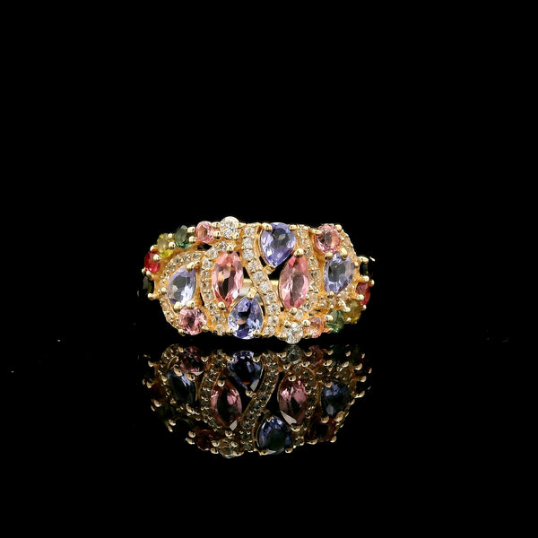 1.65 Ct Marquise Tourmaline 14K Gold Ring