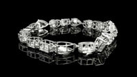 20.96 Carats Lab Grown Diamond 14K Gold Bracelet
