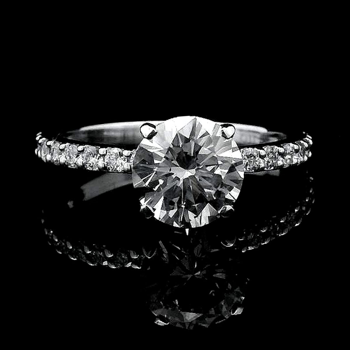 1.93 Carats Lab Grown Diamond 14K Gold Ring