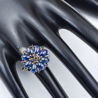 5.84 Ct Oval Sapphire 14K Gold Ring