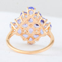 2.25 Ct Pear Tanzanite 14K Gold Ring