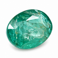 1.8 Natural Beryl Emerald Oval Mixed Cut Gemstone