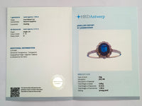 1.68 Ct Oval Mixed Cut Natural Sapphire 14K Gold Ring