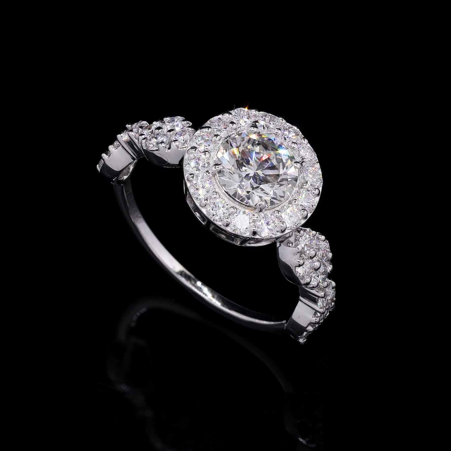 1.95 Carats Lab Grown Diamond 14K Gold Ring