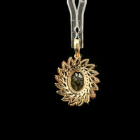 2.43 Ct Oval Tourmaline 14K Gold Pendant