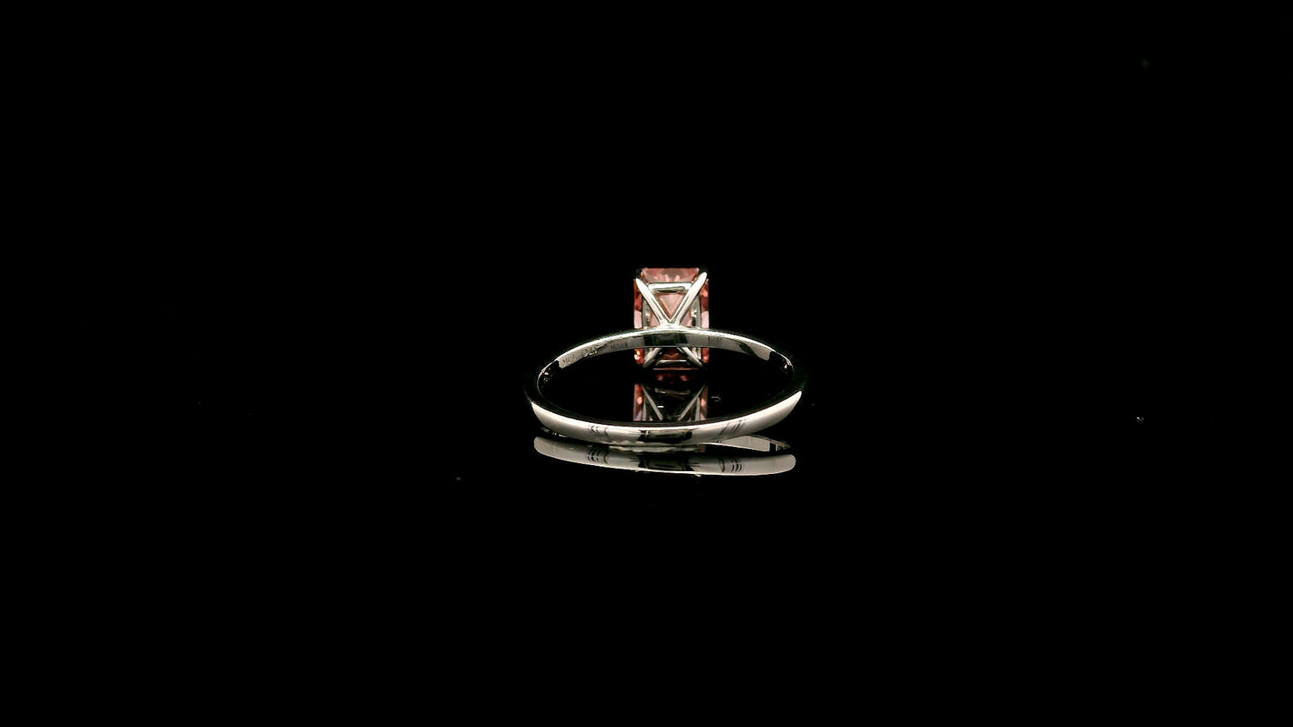 1.53 Carats Pink Lab Grown Diamond 14K Gold Ring