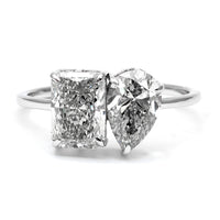 2.67 Carats Lab Grown Diamond 14K Gold Ring