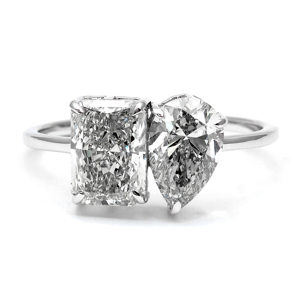 2.67 Carats Lab Grown Diamond 14K Gold Ring