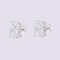 3.71 Carats Lab Grown Diamond 14K Gold Earrings